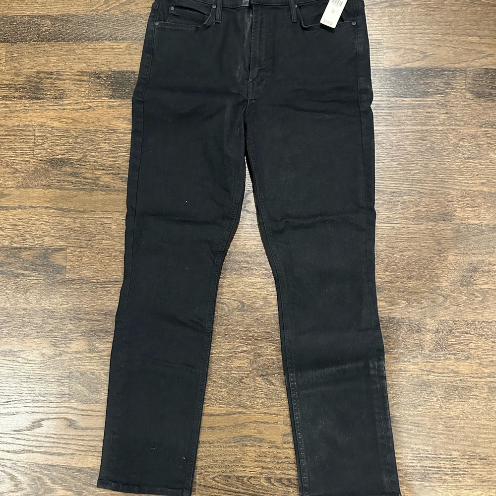 MOTHER Women's Straight Leg Jeans — Black